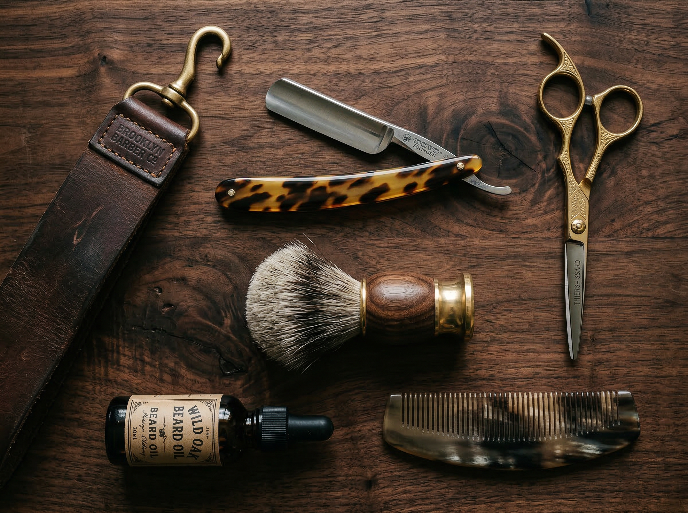 Premium barbering tools at The Kingsmen Barbers