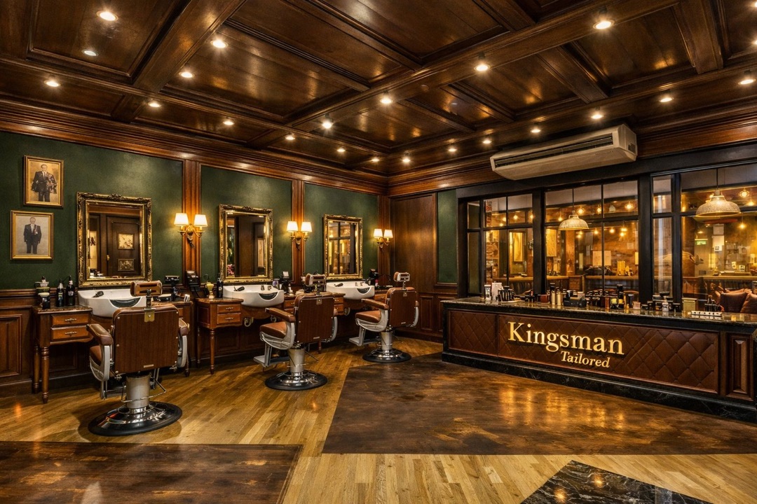 The Kingsman Tailored — inspiration for The Kingsmen Barbers interior